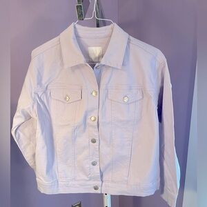 LILAC JEAN JACKET - TRUCKER PLUS 1X